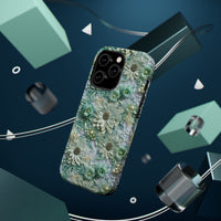 Thumbnail for Teal Petals - MagSafe Tough Cases for iPhone 14, iPhone 14 Pro, iPhone 14 Plus, and iPhone 14 Pro Max