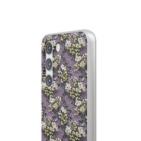 Thumbnail for White Flowers on a Purple Bed - Flexi Cases for Samsung Galaxy S23, Samsung Galaxy S23 Plus, and Samsung Galaxy S23 Ultra