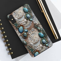 Thumbnail for Boho Agate and Lace Tough Phone Cases for iPhone X, iPhone XR, iPhone XS, and iPhone XS MAX. Supports Wireless Charging.