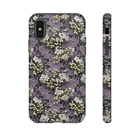 Thumbnail for White Flowers on a Purple Bed - Tough Cases for iPhone X, iPhone XR, iPhone XS, and iPhone XS MAX