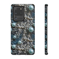 Thumbnail for Sea Foam Lace and Pearls Tough Case for Samsung Galaxy S20, Samsung Galaxy S20+, Samsung Galaxy S20 Ultra, and Samsung Galaxy S20 FE