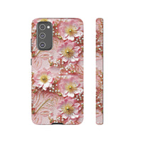 Thumbnail for Gold-Kissed Flowers on Pink Lace - Tough Case for Samsung Galaxy S20, Samsung Galaxy S20+, Samsung Galaxy S20 Ultra, and Samsung Galaxy S20 FE