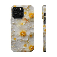 Thumbnail for Yellow and White Floral MagSafe Tough Cases for iPhone 14, iPhone 14 Pro, iPhone 14 Plus, and iPhone 14 Pro Max