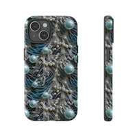 Thumbnail for Sea Foam Lace and Pearls Tough Case for iPhone 15, iPhone 15 Pro, iPhone 15 Plus, and iPhone 15 Pro Max