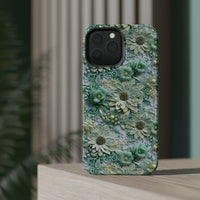 Thumbnail for Teal Petals - MagSafe Tough Cases for iPhone 13, iPhone 13 Mini, iPhone 13 Pro, and iPhone 13 Pro Max.