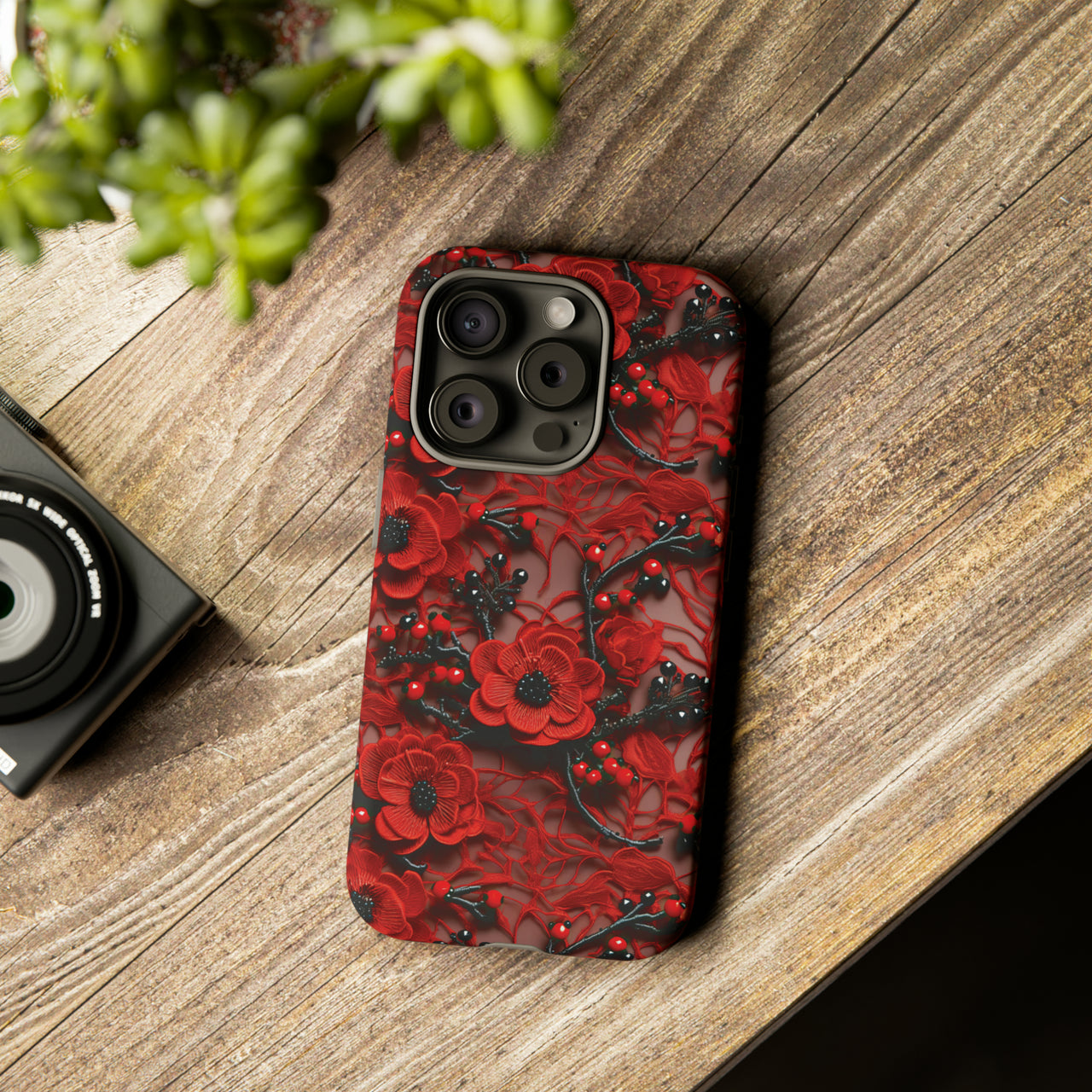 Scarlet Temptation Tough Case for iPhone 15, iPhone 15 Pro, iPhone 15 Plus, and iPhone 15 Pro Max