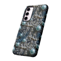 Thumbnail for Sea Foam Lace and Pearls Tough Cases for Samsung Galaxy S23, Samsung Galaxy S23 Plus, and Samsung Galaxy S23 Ultra