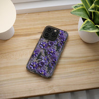 Thumbnail for *Clear Case* Violet Meadow - iPhone 14, iPhone 14 Pro, iPhone 14 Plus, iPhone 14 Pro Max - Supports Wireless Charging