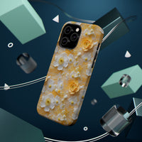 Thumbnail for Yellow Floral MagSafe Tough Cases for iPhone 14, iPhone 14 Pro, iPhone 14 Plus, and iPhone 14 Pro Max