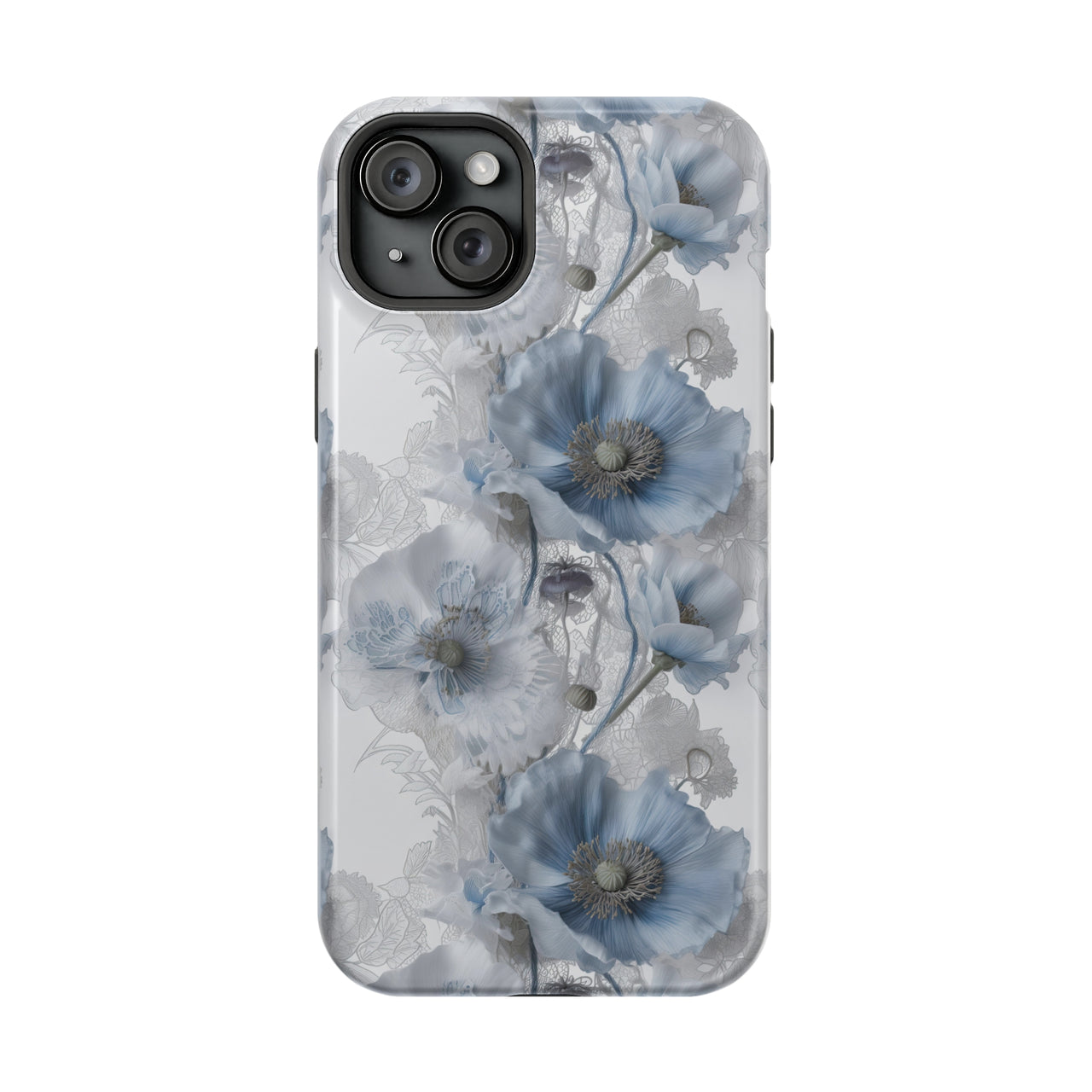 Himalayan Blue Poppy - MagSafe Tough Case for iPhone 15, iPhone 15 Pro, iPhone 15 Plus, & iPhone 15 Pro Max