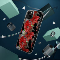 Thumbnail for *Clear Case* Enchanting Amaryllis - iPhone 14, iPhone 14 Pro, iPhone 14 Plus, iPhone 14 Pro Max - Supports Wireless Charging