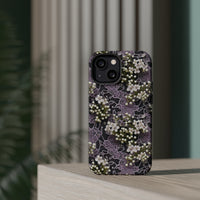 Thumbnail for White Flowers on a Purple Bed - MagSafe Tough Cases for iPhone 13, iPhone 13 Mini, iPhone 13 Pro, and iPhone 13 Pro Max.