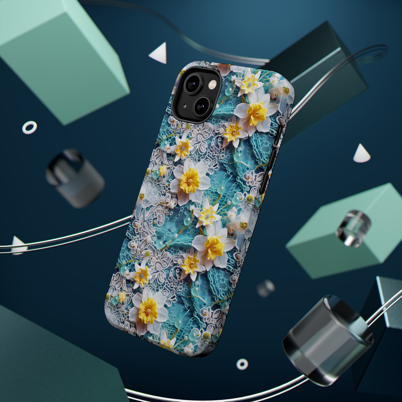 Daffodil for March Birthday - MagSafe Tough Case for iPhone 14, iPhone 14 Pro, iPhone 14 Plus, and iPhone 14 Pro Max