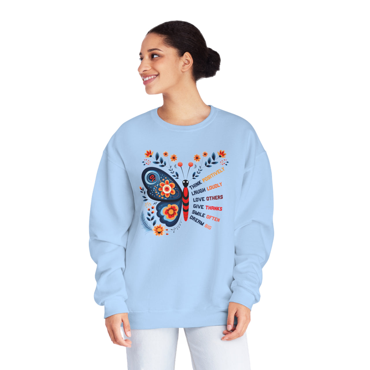 Think Positively Unisex NuBlend® Crewneck Sweatshirt