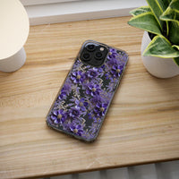 Thumbnail for *Clear Case* Violet Meadow - iPhone 14, iPhone 14 Pro, iPhone 14 Plus, iPhone 14 Pro Max - Supports Wireless Charging