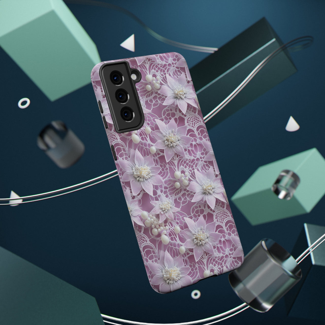 Coquette Clematis  Impact-Resistant Cases for Samsung Galaxy S21, Samsung Galaxy S21 Plus, and Samsung Galaxy S21 Ultra. Supports Wireless Charging.