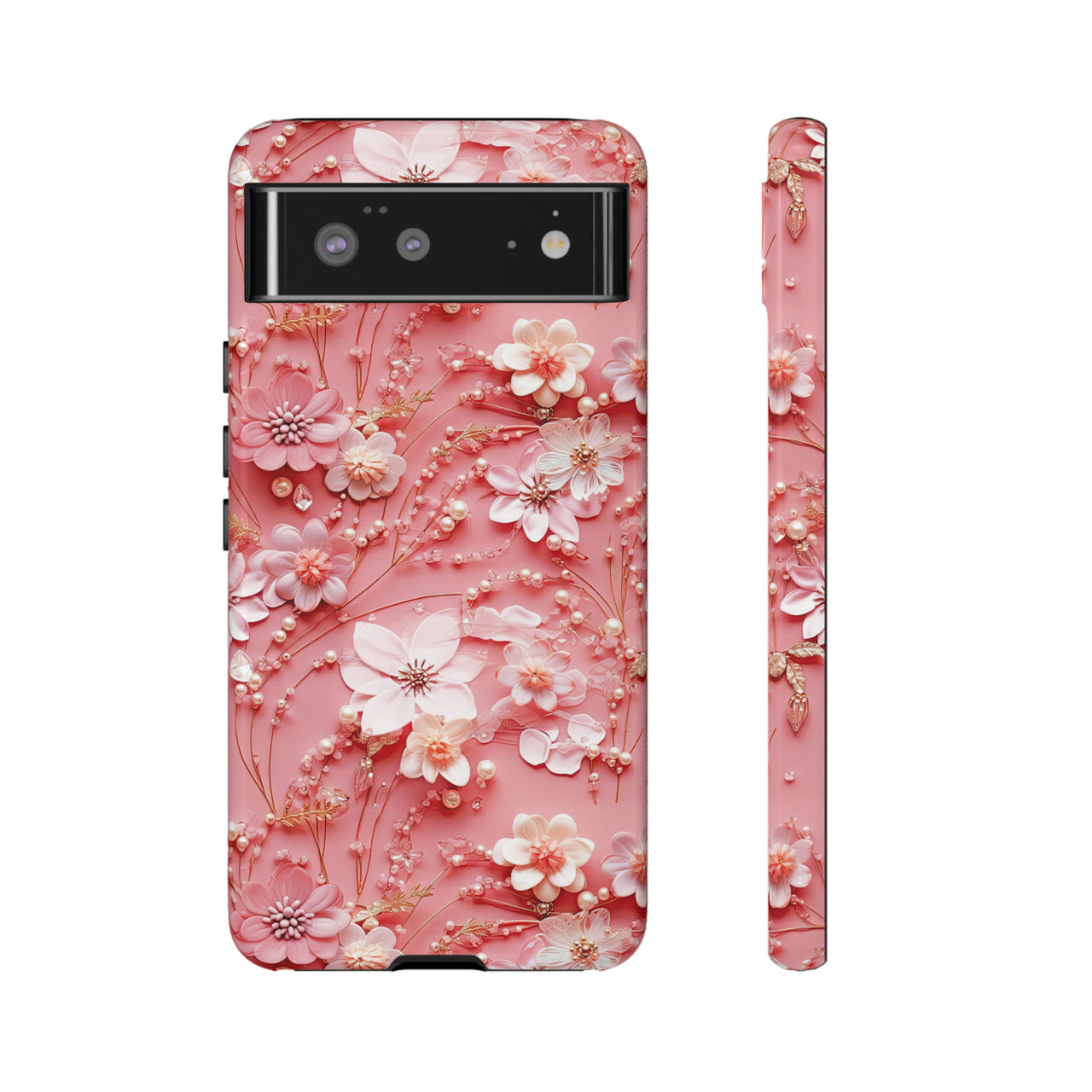 Floral Champagne Toast Tough Case for Google Pixel 6 and Google Pixel 6 Pro