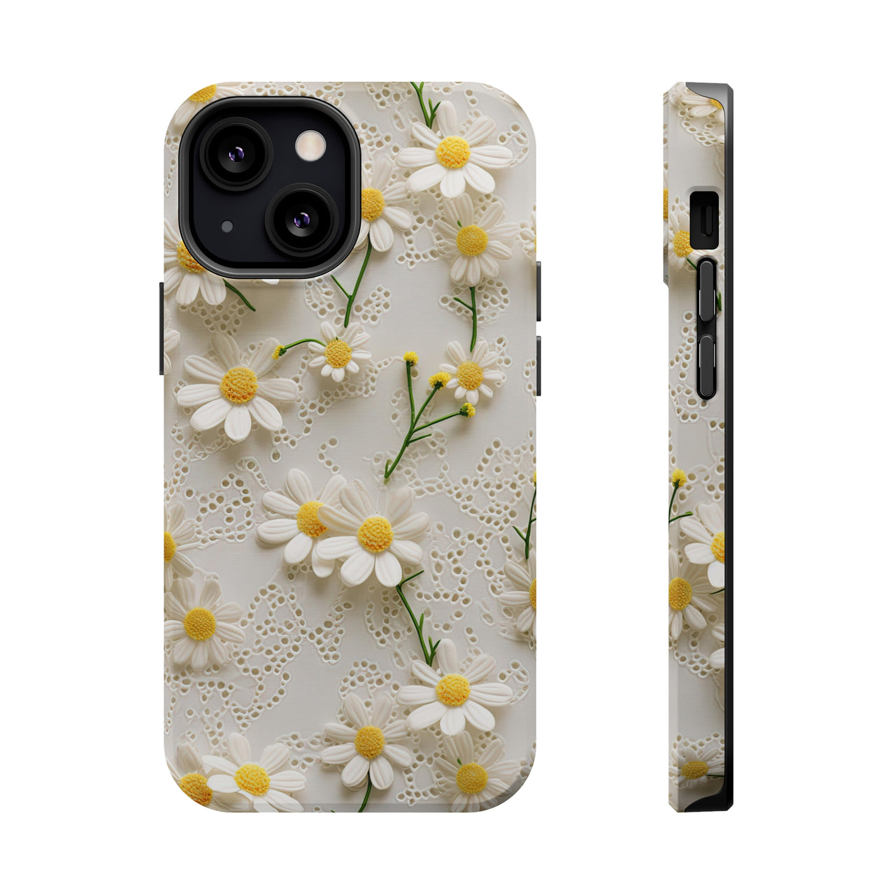 Daisy MagSafe Tough Cases for iPhone 13, iPhone 13 Mini, iPhone 13 Pro, and iPhone 13 Pro Max.