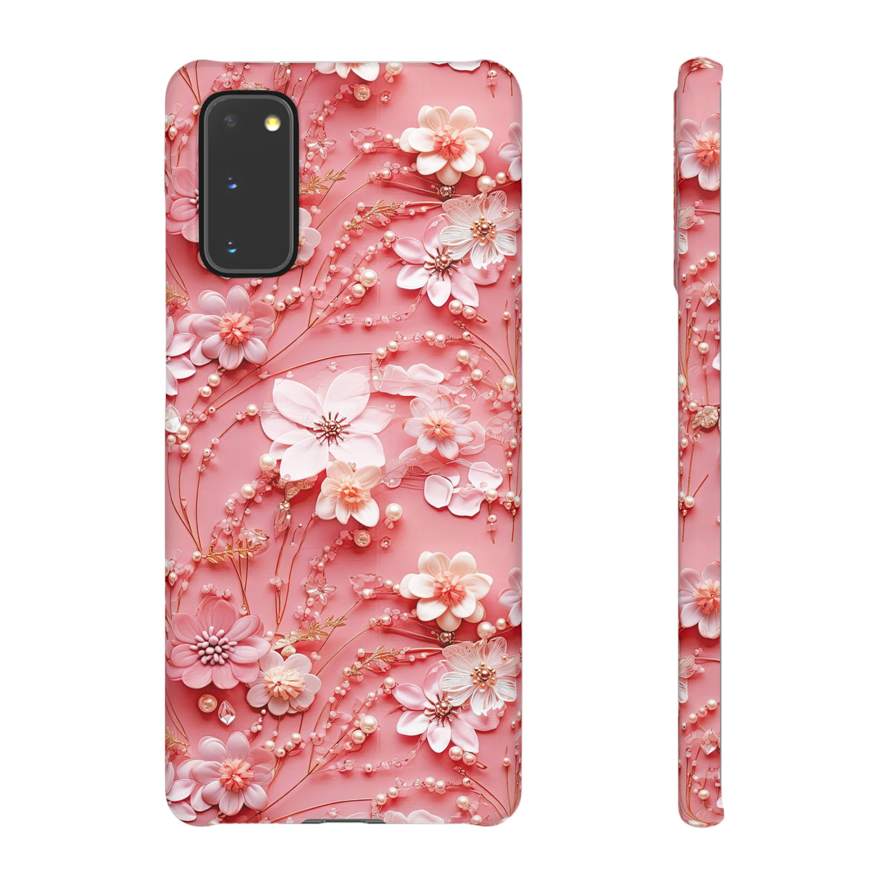 Floral Champagne Toast - Snap Case for Samsung Galaxy S20, Samsung Galaxy S20+, Samsung Galaxy S20 Ultra, & Samsung Galaxy S20 FE