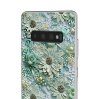 Thumbnail for Teal Petals - Flexi Cases for Samsung Galaxy S10, Samsung Galaxy S10E, & Samsung Galaxy S10 Plus