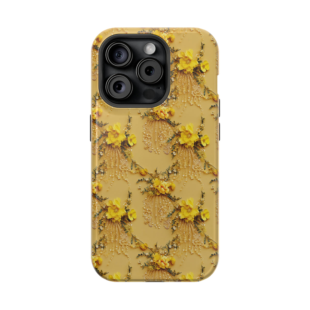 Floral Sunshine - MagSafe Tough Case for iPhone 15, iPhone 15 Pro, iPhone 15 Plus, & iPhone 15 Pro Max