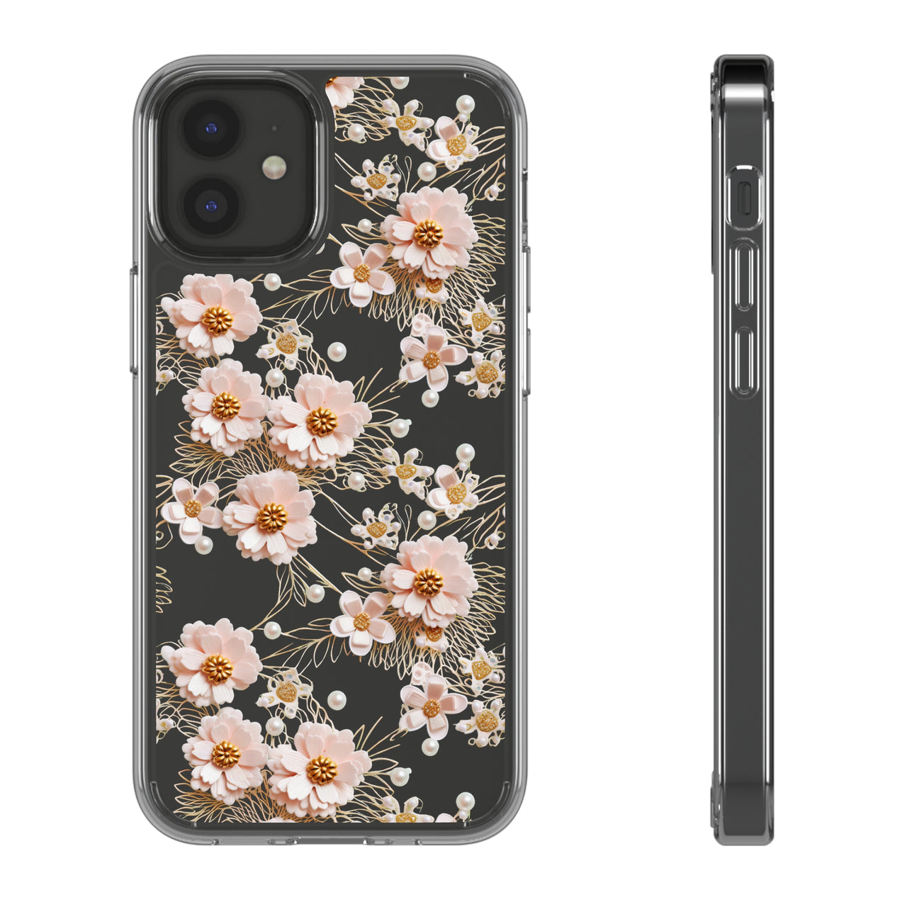 *Clear Case* Pretty in Pink - iPhone 12, iPhone 12 Mini, iPhone 12 Pro, iPhone 12 Pro Max - Supports Wireless Charging