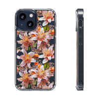 Thumbnail for *Clear Case* Pink Lily - iPhone 13, iPhone 13 Mini, iPhone 13 Pro, iPhone 13 Pro Max - Supports Wireless Charging