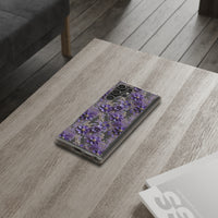 Thumbnail for *Clear Case* Violet Meadow - Samsung Galaxy S22, Samsung Galaxy S22 Plus, Samsung Galaxy S22 Ultra - Supports Wireless Charging