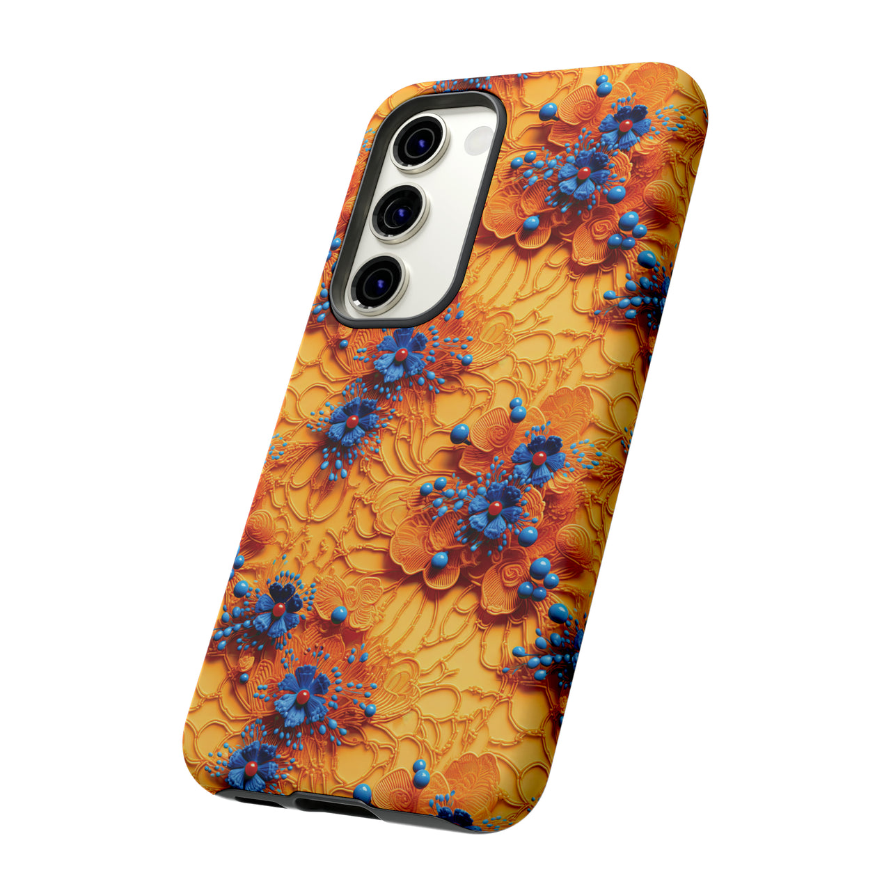 Royal Ryukyu Blossoms - Tough Case for Samsung Galaxy S23, Samsung Galaxy S23 Plus, and Samsung Galaxy S23 Ultra