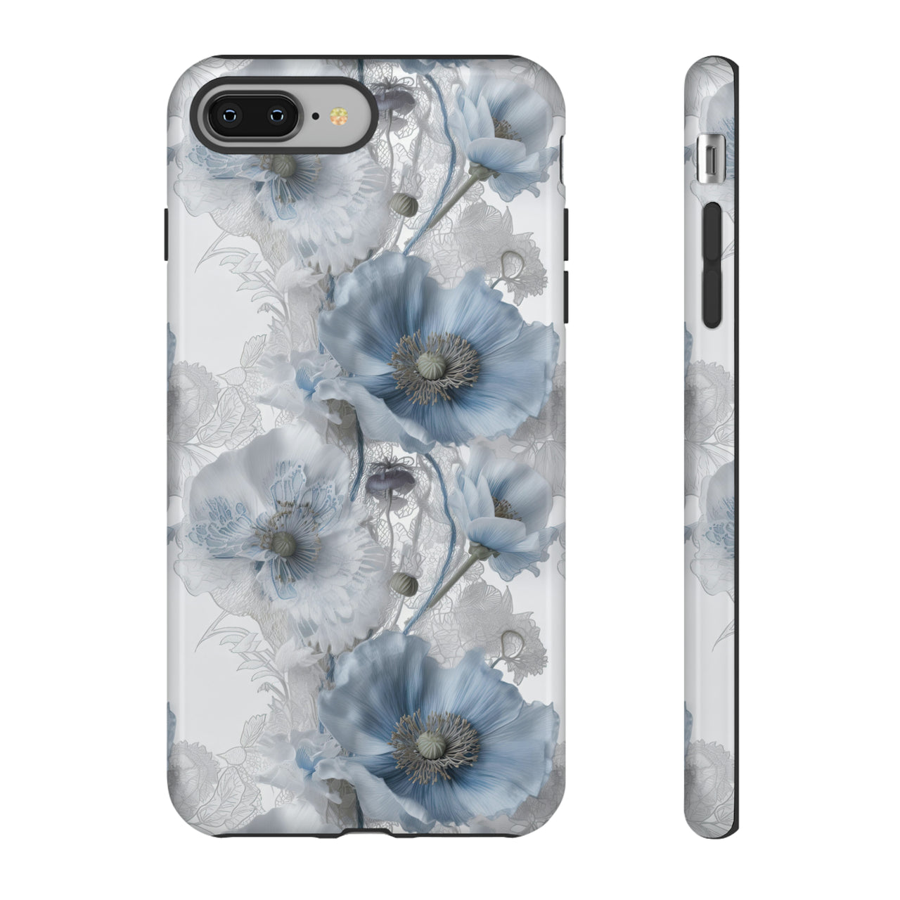 Himalayan Blue Poppy Tough Cases for iPhone 8 and iPhone 8 Plus