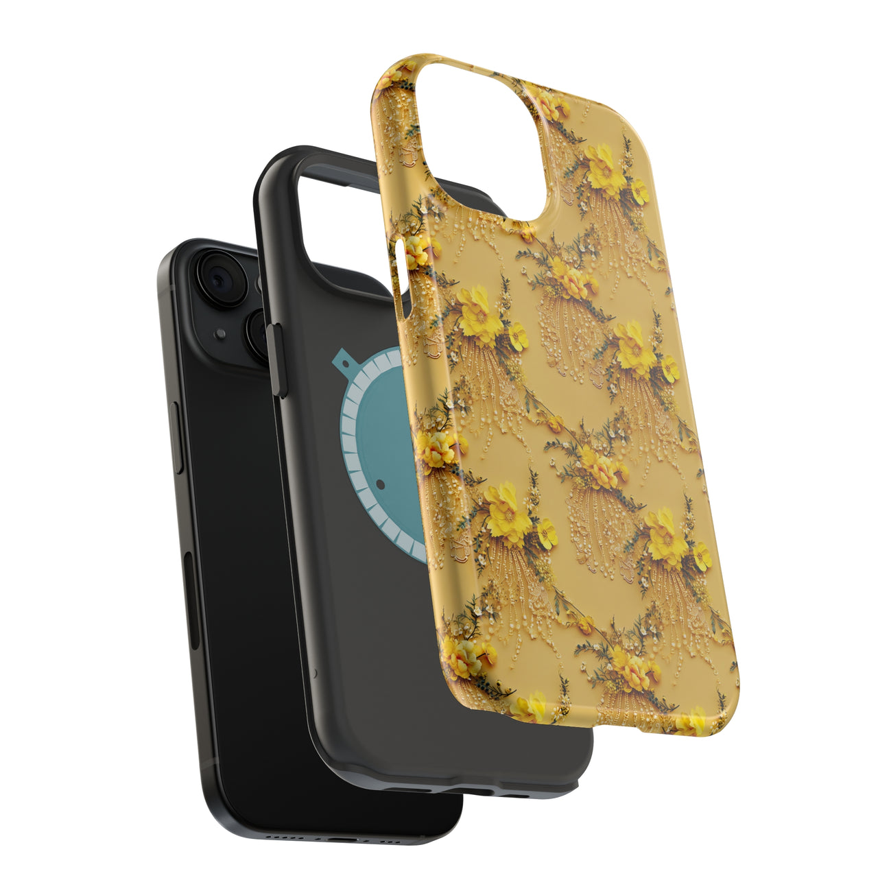 Floral Sunshine - MagSafe Tough Case for iPhone 15, iPhone 15 Pro, iPhone 15 Plus, & iPhone 15 Pro Max