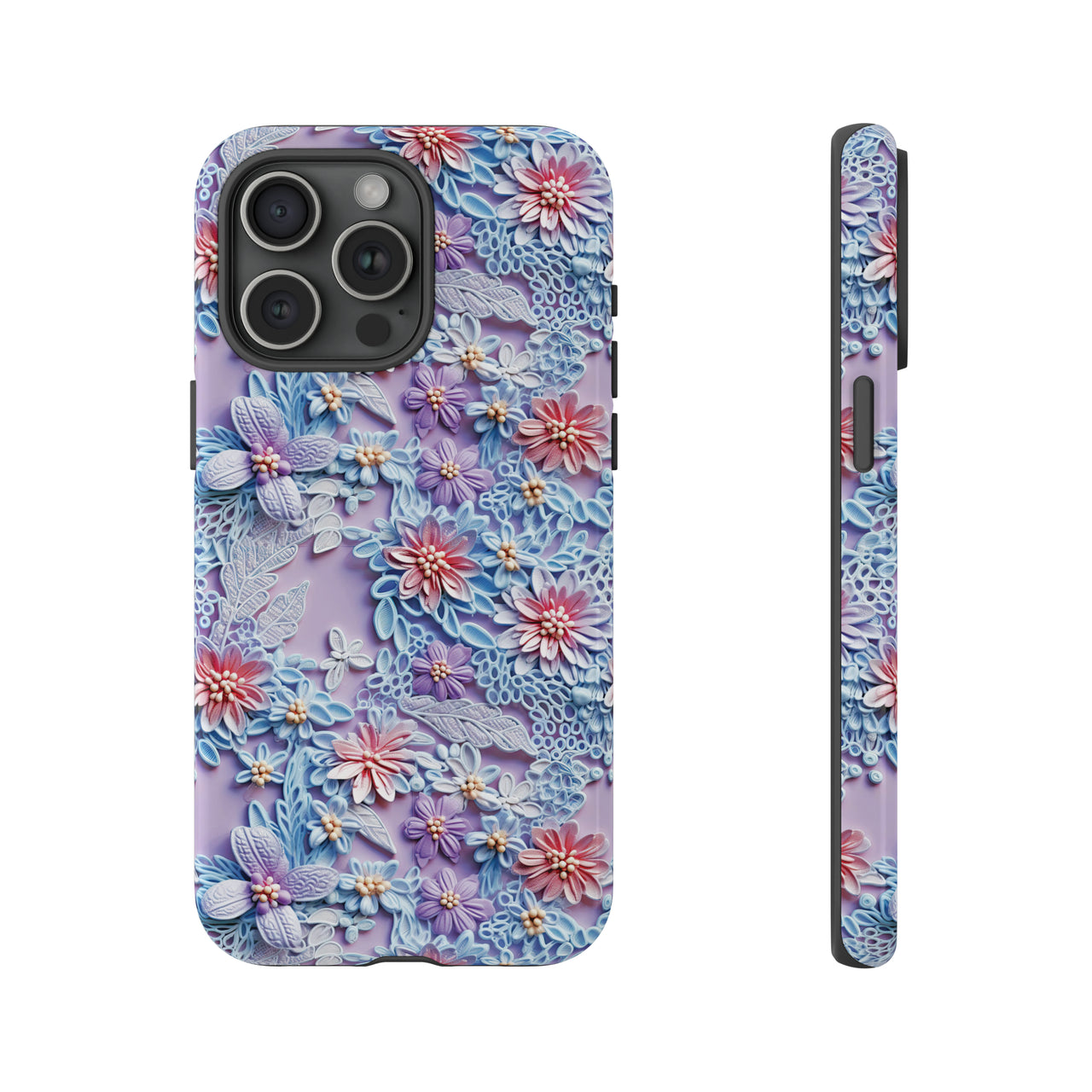 Cotton Candy Meadow - Tough Case for iPhone 15, iPhone 15 Pro, iPhone 15 Plus, and iPhone 15 Pro Max