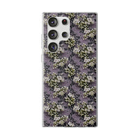 Thumbnail for White Flowers on a Purple Bed - Flexi Cases for Samsung Galaxy S23, Samsung Galaxy S23 Plus, and Samsung Galaxy S23 Ultra