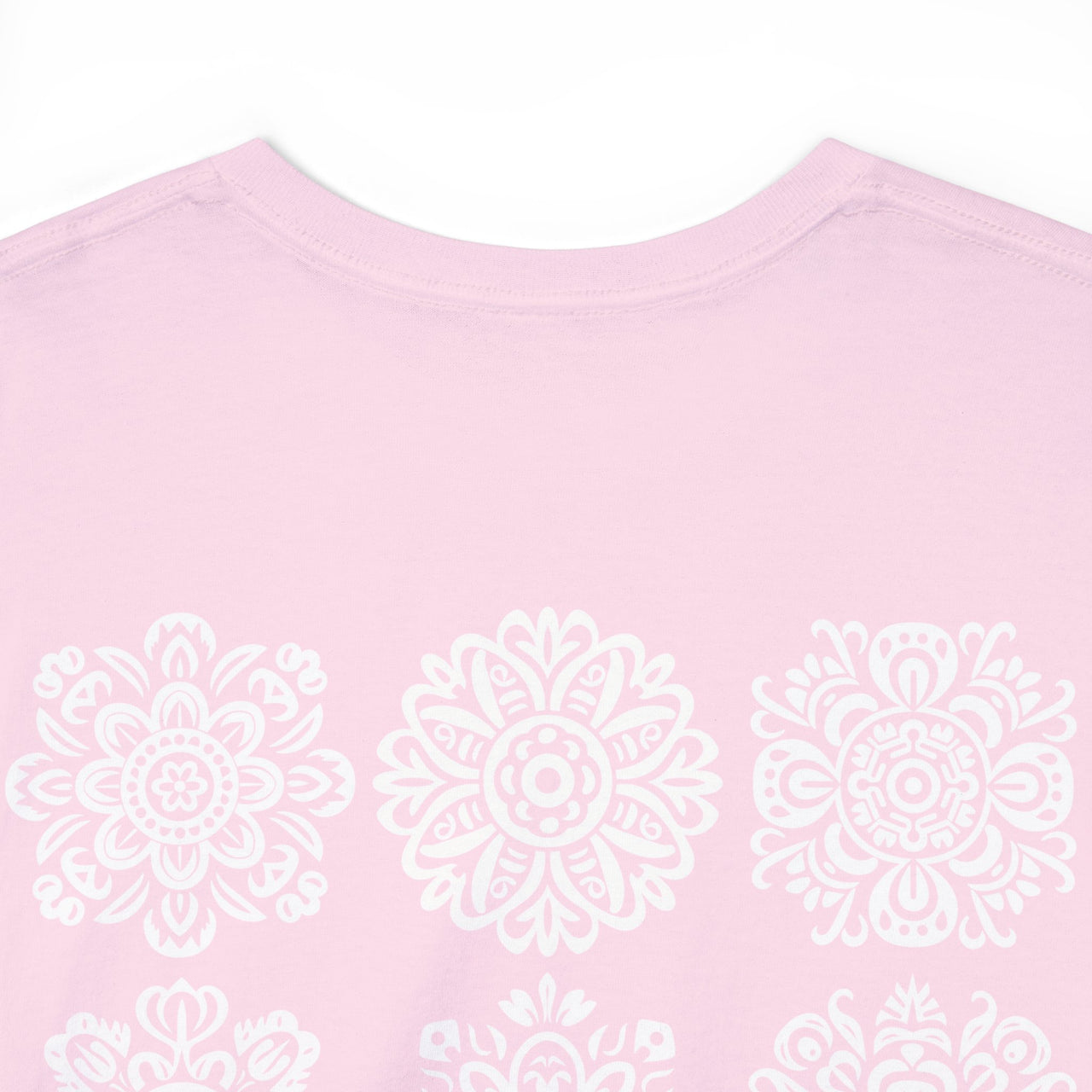 Front and Back Flower Design - Unisex Heavy Cotton Tee