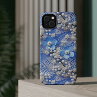 Thumbnail for Pearls and Lace on Baby Blue - MagSafe Tough Cases for iPhone 14, iPhone 14 Pro, iPhone 14 Plus, and iPhone 14 Pro Max