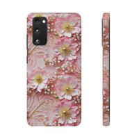 Thumbnail for Gold-Kissed Flowers on Pink Lace - Snap Case for Samsung Galaxy S20, Samsung Galaxy S20+, Samsung Galaxy S20 Ultra, & Samsung Galaxy S20 FE