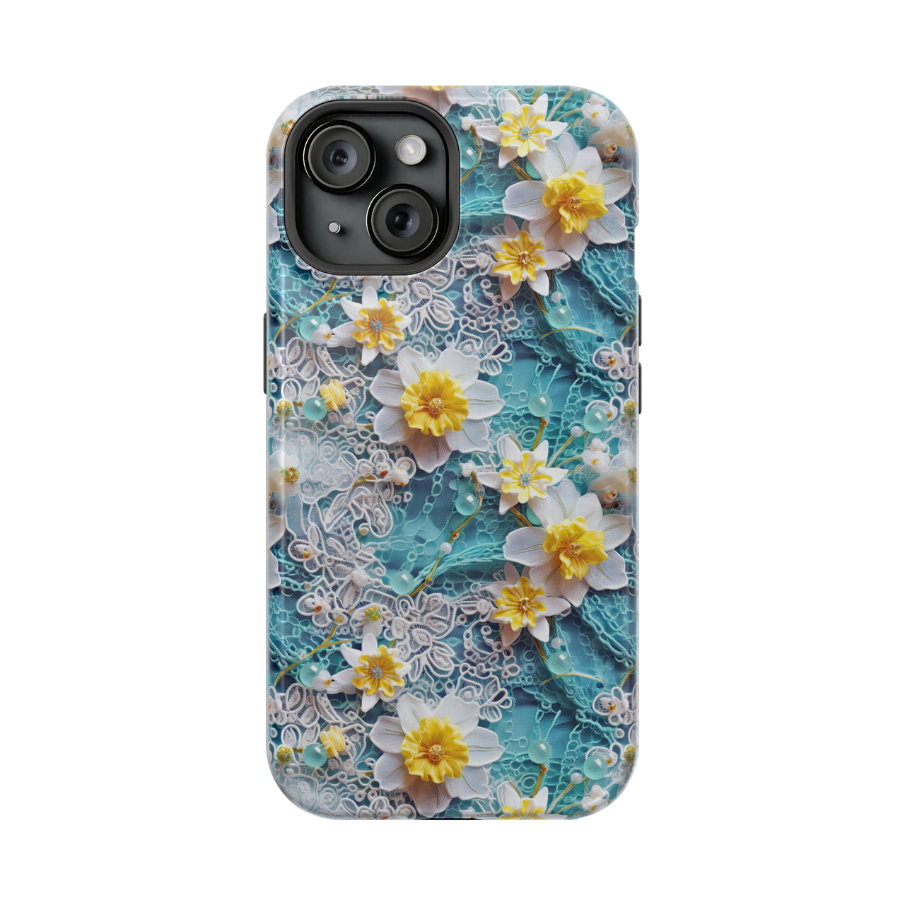 Daffodil for March Birthday - MagSafe Tough Case for iPhone 15, iPhone 15 Pro, iPhone 15 Plus, & iPhone 15 Pro Max