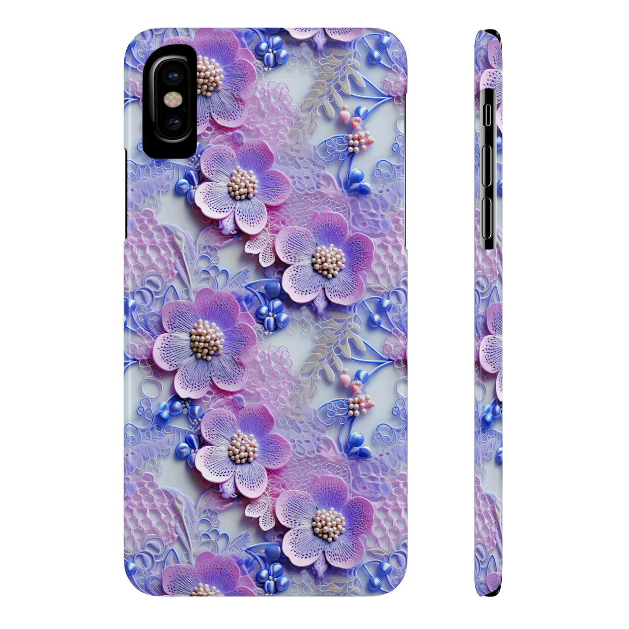 Pink and Purple Harmony - Slim Phone Cases for iPhone X, iPhone XR, iPhone XS, and iPhone XS MAX