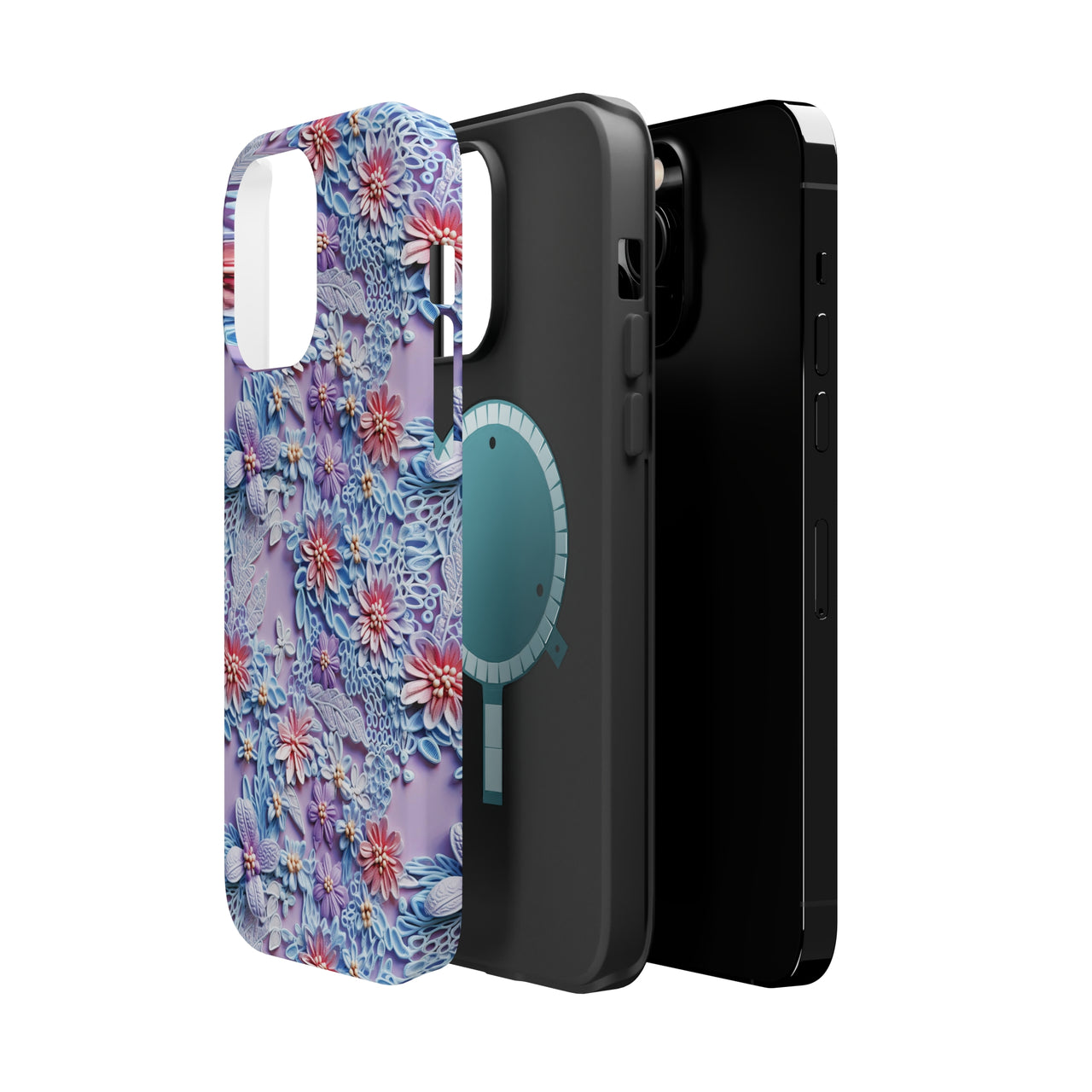 Cotton Candy Meadow - MagSafe Tough Cases for iPhone 14, iPhone 14 Pro, iPhone 14 Plus, and iPhone 14 Pro Max