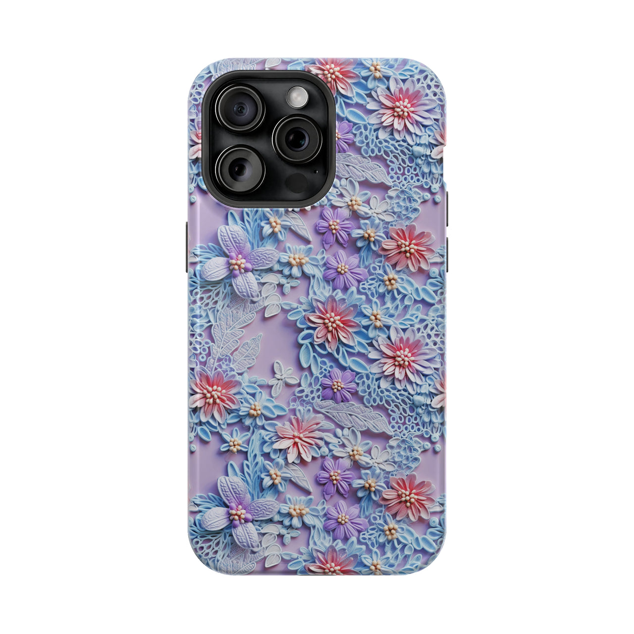 Cotton Candy Meadow - MagSafe Tough Case for iPhone 15, iPhone 15 Pro, iPhone 15 Plus, & iPhone 15 Pro Max