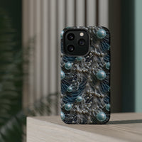 Thumbnail for Sea Foam Lace and Pearls MagSafe Tough Cases for iPhone 13, iPhone 13 Mini, iPhone 13 Pro, and iPhone 13 Pro Max.