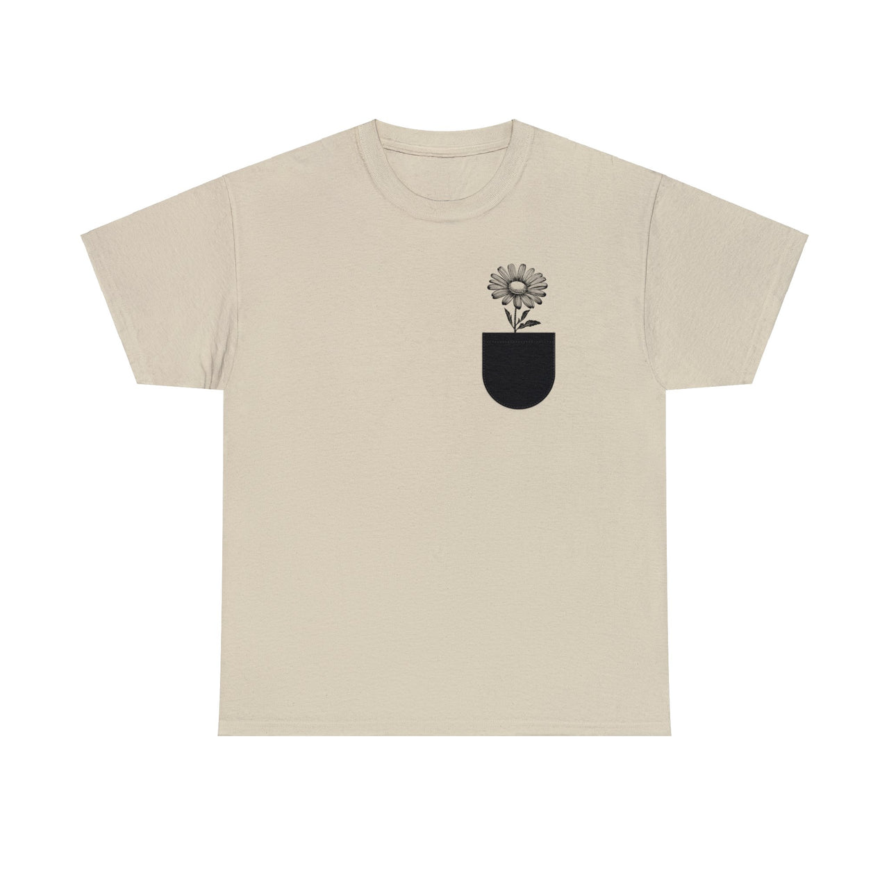 Pocket Daisy Unisex Heavy Cotton Tee