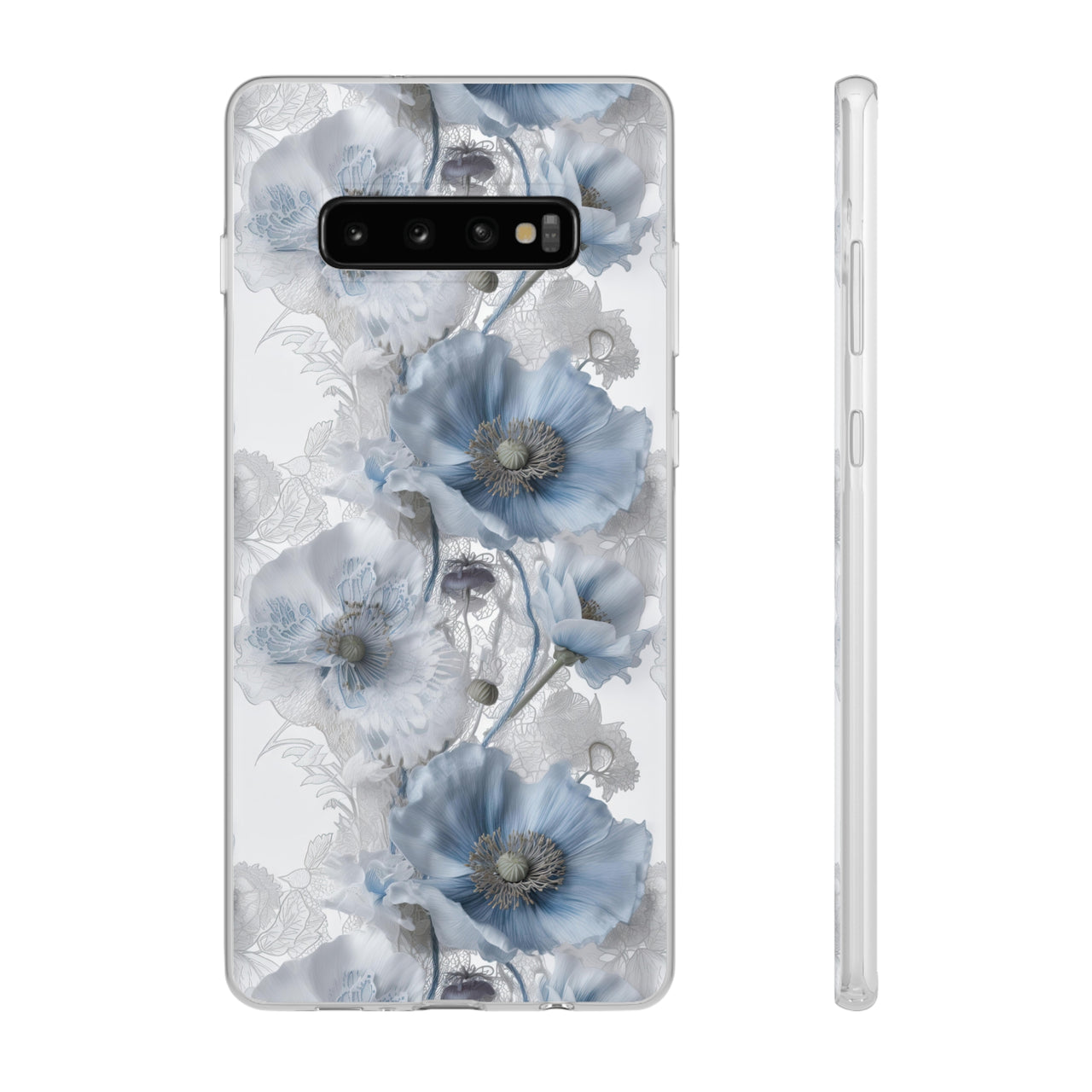 Himalayan Blue Poppy - Flexi Cases for Samsung Galaxy S23, Samsung Galaxy S23 Plus, and Samsung Galaxy S23 Ultra