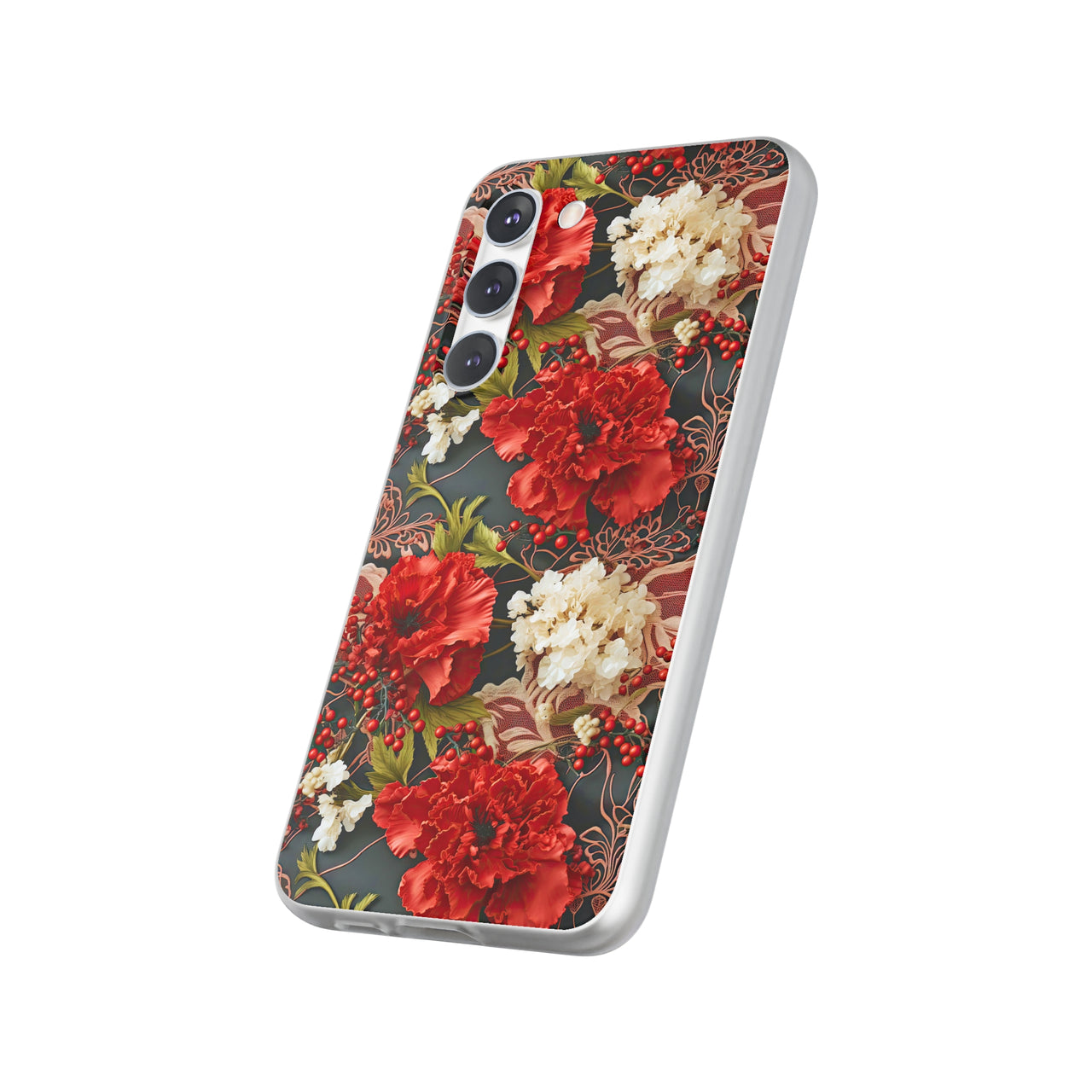 Carnation for January Birthday - Flexi Cases for Samsung Galaxy S23, Samsung Galaxy S23 Plus, and Samsung Galaxy S23 Ultra