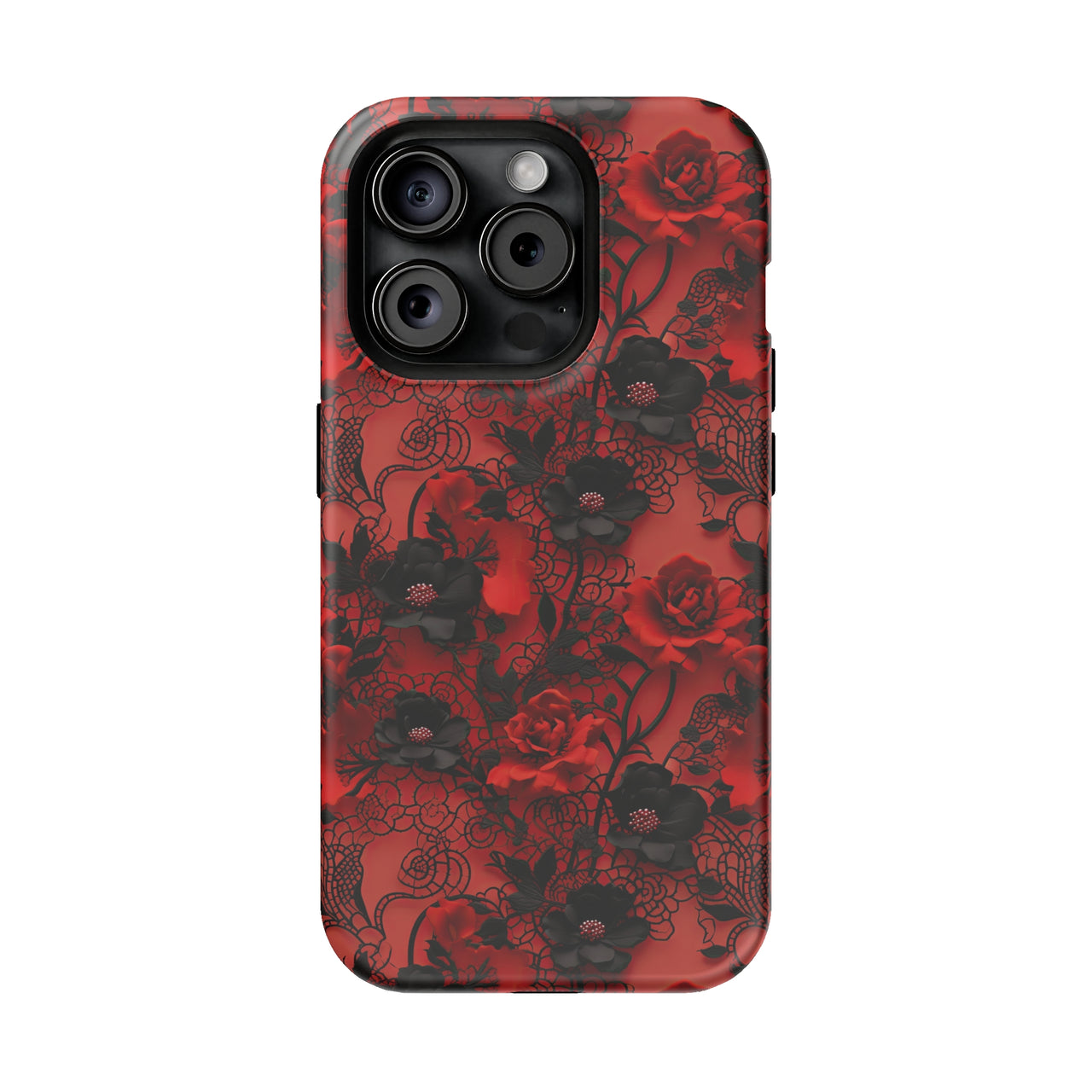 Gothic Rose - MagSafe Tough Case for iPhone 15, iPhone 15 Pro, iPhone 15 Plus, & iPhone 15 Pro Max