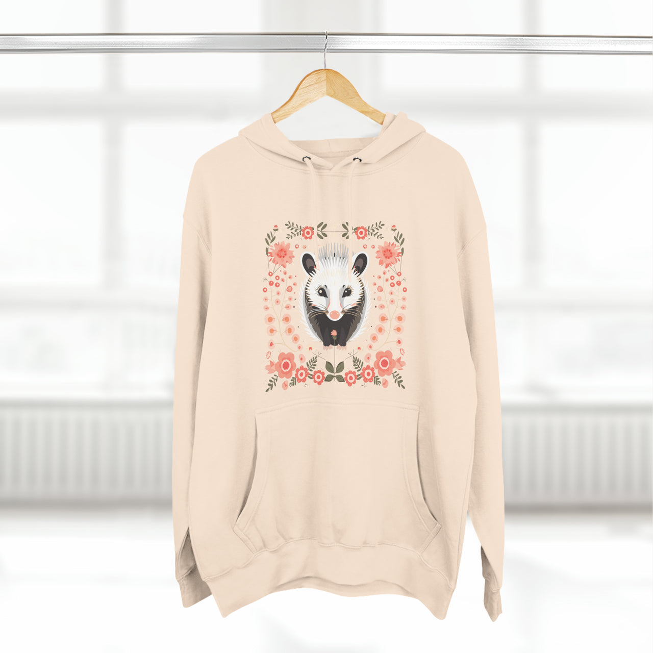 Cozy Craft Opossum Three-Panel Fleece Hoodie