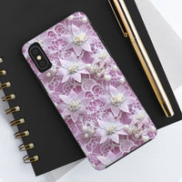 Thumbnail for Coquette Clematis Tough Phone Cases for iPhone X, iPhone XR, iPhone XS, and iPhone XS MAX. Supports Wireless Charging.