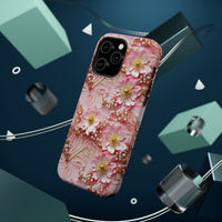 Thumbnail for Gold-Kissed Flowers on Pink Lace - MagSafe Tough Case for iPhone 14, iPhone 14 Pro, iPhone 14 Plus, and iPhone 14 Pro Max