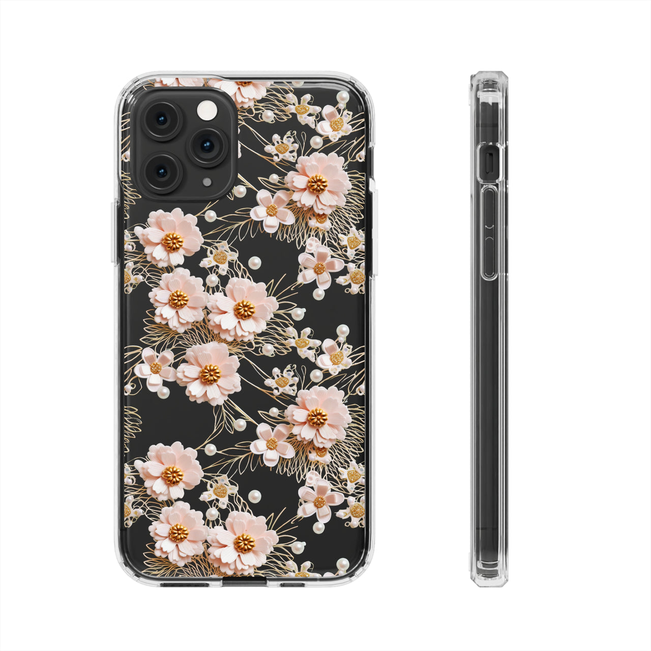 *Clear Case* Pretty in Pink - iPhone 11, iPhone 11 Pro, iPhone 11 Pro Max - Supports Wireless Charging