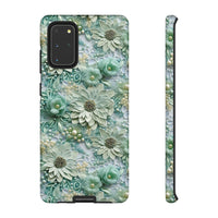 Thumbnail for Teal Petals - Tough Case for Samsung Galaxy S20, Samsung Galaxy S20+, Samsung Galaxy S20 Ultra, and Samsung Galaxy S20 FE